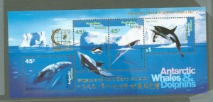 Australian Antarctic Territory #L97b  Souvenir Sheet (Fauna)