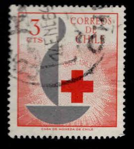 Chile Scott 343 Used Red Cross stamp