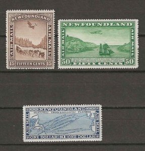 NEWFOUNDLAND 1931 SG 192/4 MNH Cat £85