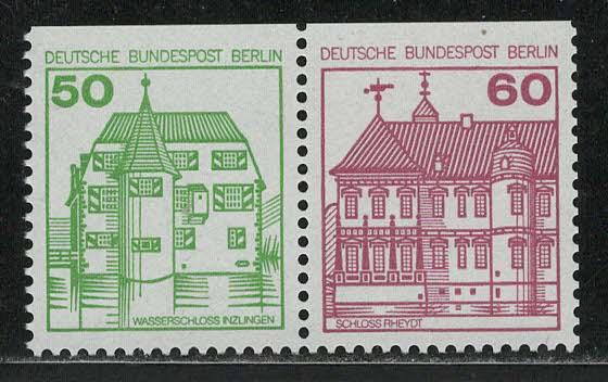 Germany Berlin Scott # 9N440, 9N441, mint nh, se-tenant, Mi # W77