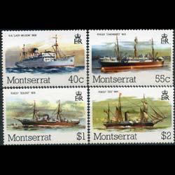 MONTSERRAT 1980 - Scott# 428-31 Ships Set of 4 NH