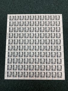 1394 8cent Eisenhower Sheet Of 100 Misperf.  Mint Never Hinged