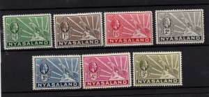 Nyasaland 1934-35 KGV mint MH collection to 9d WS37060