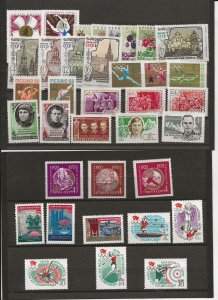 Russia 1969-76 ten complete sets, mixed thematics (36 stamps)   MNH