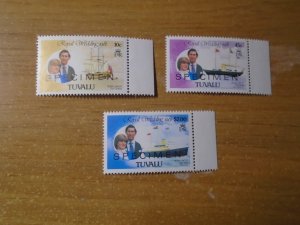 Tuvalu  #   157/159/161  MNH   O/P  Specimen