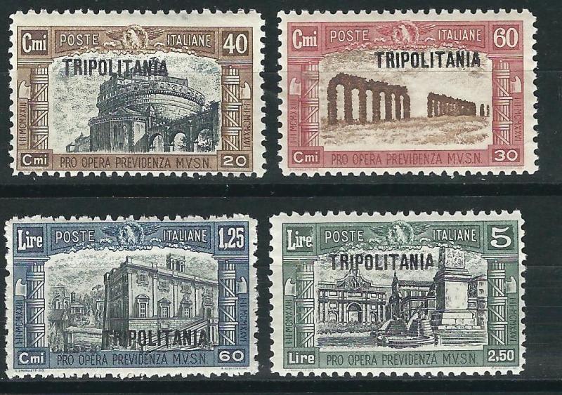 Tripolitania B13-16 Sas 39-42 MNH F/VF 1927 SCV $43.50