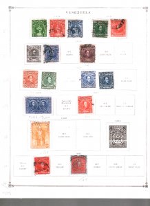 Collection, Venezuela Part A, Scott Pages, 882/1960, Cat $126,  Mint & Used