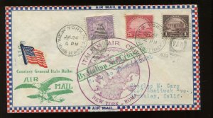 ITALO BALBO ITALIAN AIR CRUISE NY TO NEW FOUNDLAND JULY 24 1933 SASSONE GP58