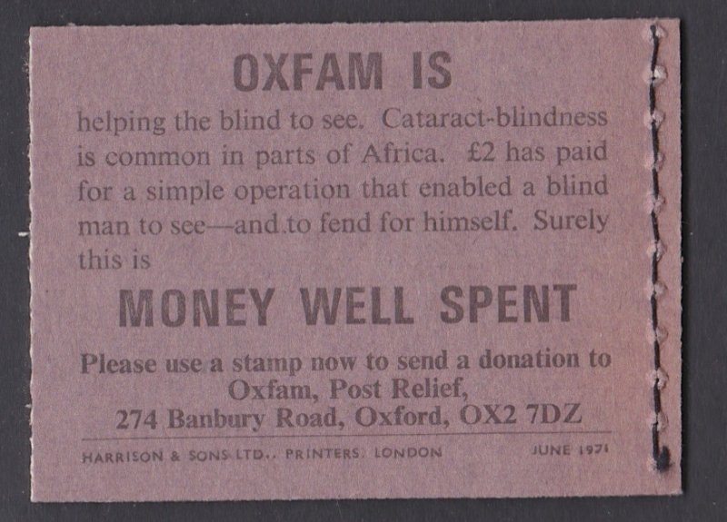 BK129 1971 Booklet MNH