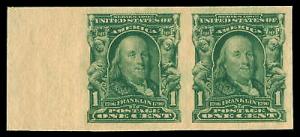 US #314 Pair Mint OG NH SUPERB