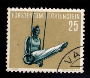 LIECHTENSTEIN Scott 310 Used gymnast stamp