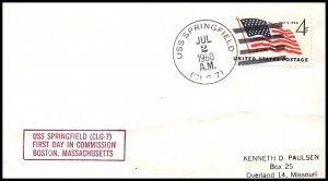 US USS Springfield 1960 Naval Cover