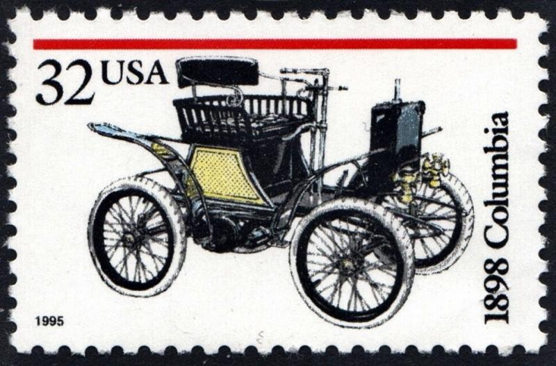 SC#3021 32¢ Antique Automobiles: 1898 Columbia Single (1995) MNH