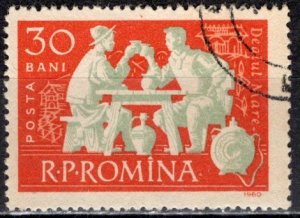 Romania; 1960: Sc. # 1396; Used CTO Single Stamp