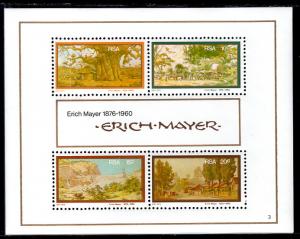 South Africa 464a Paintings Souvenir Sheet MNH VF