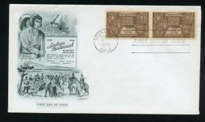 US 972 Indian Centennial Five Tribes   UA Artmaster cachet FDC