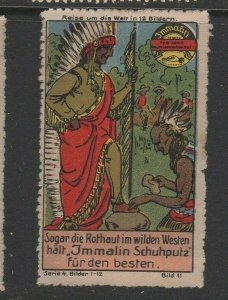 Germany - Immalin Advertising Stamp, Around the World Vignette, Series 4 #11- NG