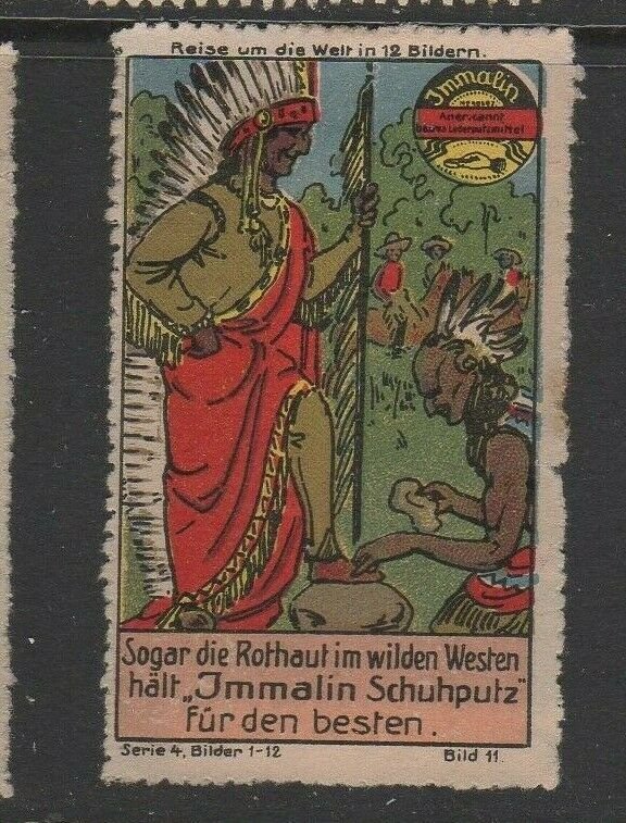 Germany - Immalin Advertising Stamp, Around the World Vignette, Series 4 #11- NG