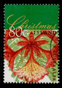 AUSTRALIA - Christmas Island QEII SG464,  1998 80c flame tree, FINE USED.