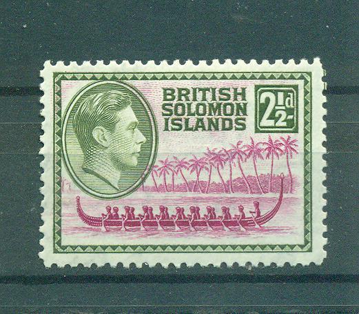 Solomon Islands sc# 71 mh cat value $1.25