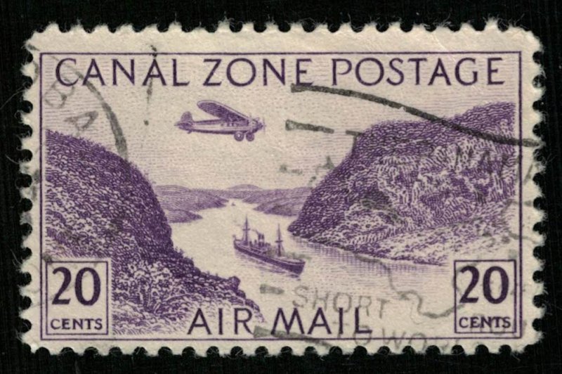 Canal zone postage 20 cents, 1931-1949, Gaillard Cut, YT #PA8 (Т-4613)