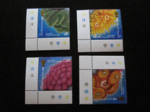 Hong Kong Scott 708-711 Coral set MNH** corner copies