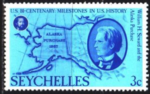 Seychelles. 1976. 377 from the series. Alaska and Sevard. MNH.