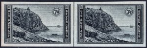 SC#762 7¢ National Parks: Acadia Horizontal Line Pair (1934) NGAI/LH