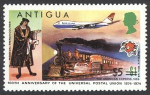 Antigua Sc# 367 MNH 1974-1975 5$ on $1 Tug Pathfinder