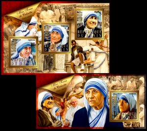 BENIN 2015 MOTHER TERESA POPE JOHN PAUL [#1585P]