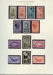 SPANISH  SAHARA SELECTION I MINT HINGED  AND NEVER HINGED STAMPS  
