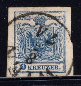 Austria 1850  Scott #5 used
