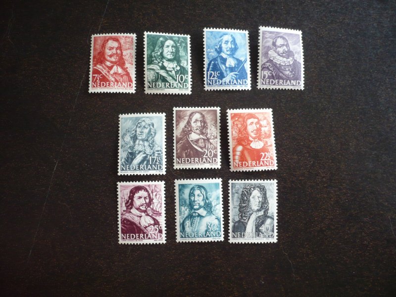 Stamps - Netherlands - Scott# 252-261 - Mint Never Hinged Part Set of 10 Stamps