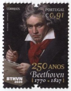 Portugal 4197 (mnh) €0.91 Ludwig van Beethoven (2020)