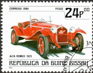 Guinea-Bissau 549 - Cto - 24p Alfa Romeo, 1929 (1984) (cv $0.60)