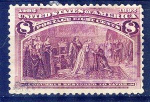 United States USA 1893 C. Columbus Discovery of America Sc. 236 Used