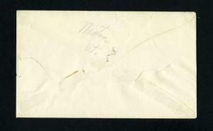 # 65 on cover from Weston, Vermont to Pittsford, Vermont dated 4-27-1860's