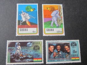 Ghana 1970 Sc 386-9 space set MNH