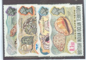 British Indian Ocean Territory #58-62  Single (Complete Set)