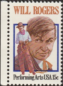 # 1801 MINT NEVER HINGED ( MNH ) WILL ROGERS