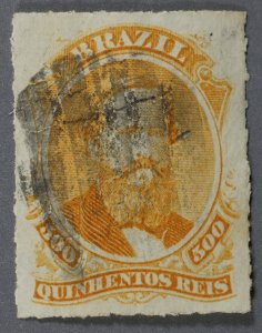 Brazil #67 Used Fine/VF Good Orange Color Geometric Cancel