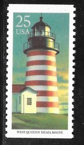 USA 2472: 25c West Quoddy Head, ME, MNH, VF