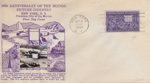 1944 Motion Pictures  (Scott 926) Crosby UA FDC