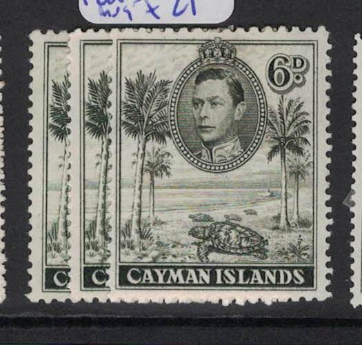 Cayman Islands SG 122,122a,122b Turtle MOG (9dph)