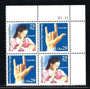 SCOTT # 2783A, TR, PLATE # BLOCK of FOUR, nice, MINT NH, SHIP $1.00