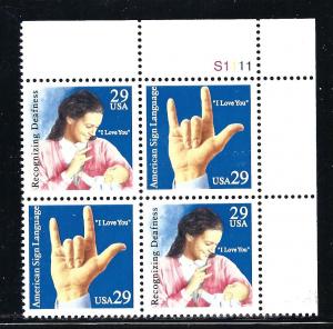 SCOTT # 2783A, TR, PLATE # BLOCK of FOUR, nice, MINT NH