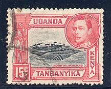 Kenya Uganda Tanzania Scott # 72b, used