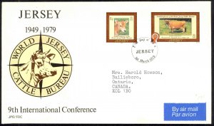 Jersey Sc# 206-207 FDC 1979 3.1 Cows