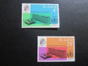 St Lucia 1966 Sc 709-710 set MH