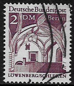 Germany: Berlin #9N250 Used Stamp - Lowenberg Town Hall (w)